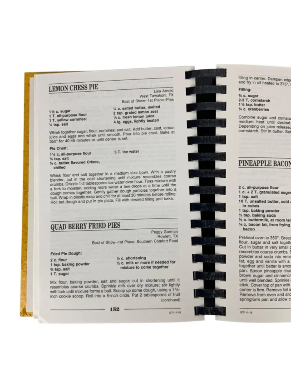 State Fair Of Texas 2016 Prize-Winning Recipes Spiral-Bound Cookbook